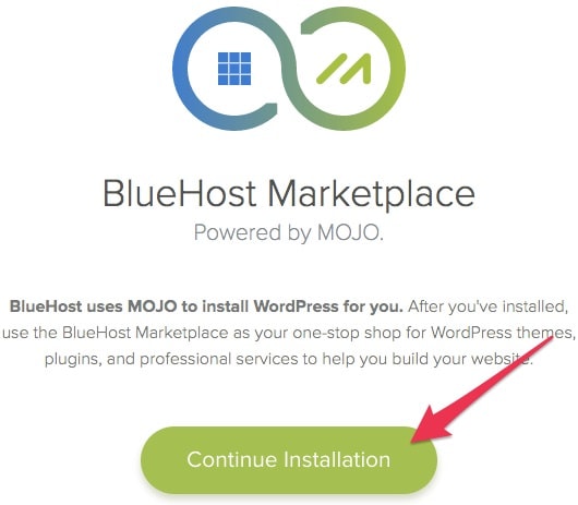 Install WordPress using Mojo Marketplace