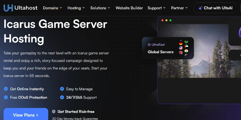 Ultahost Icarus Game Server Hosting