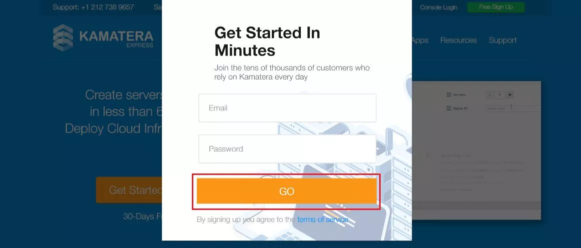 kamatera Get STarted