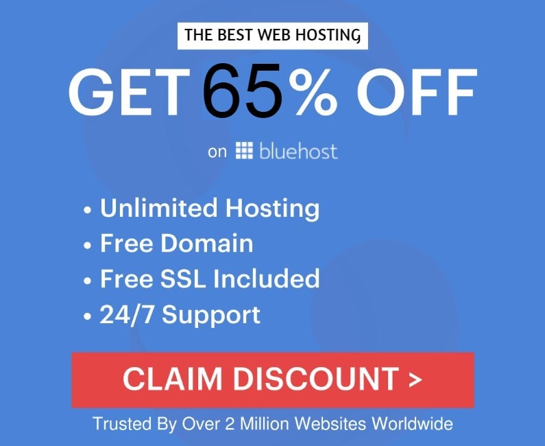 Bluehost India coupon