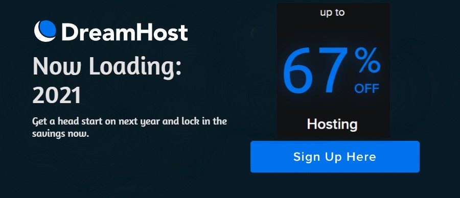 Dreamhost Holiday sale, Dreamhost Web Hodting Offer, Dreamhost New year web hosting sale, Dreamhost Free domain name, Dreamhost Hosting Offer