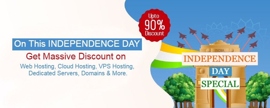 Independence day web hosting sale