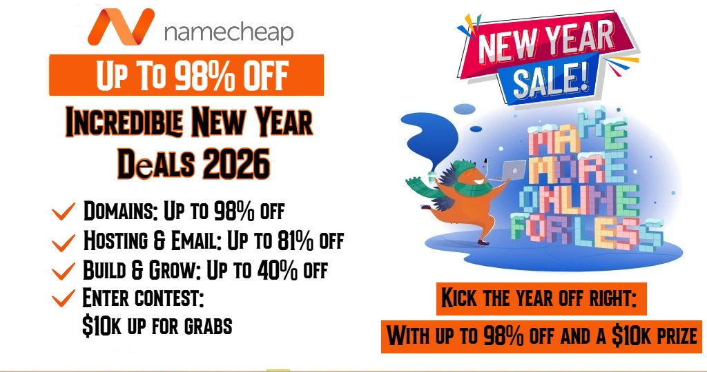 Namecheap New Year Sale 2026