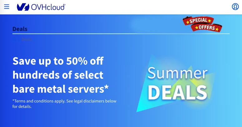 OVHCloud Summer Deals