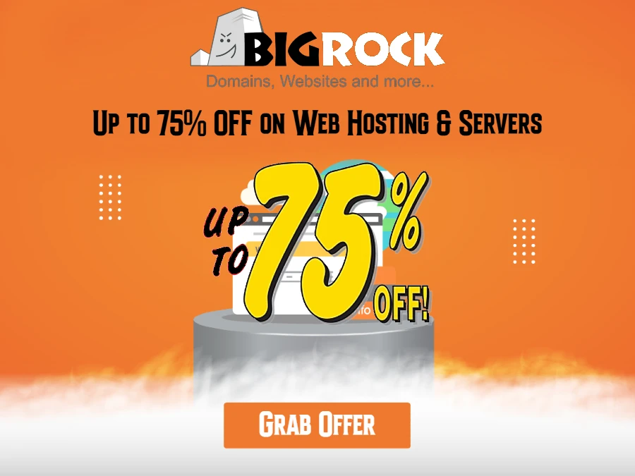BigRock Coupons & Promo Codes - Up to 75% OFF in 2026