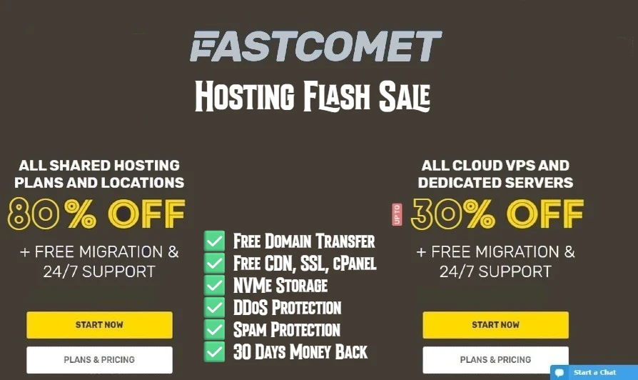 FastComet 80% OFF Coupon