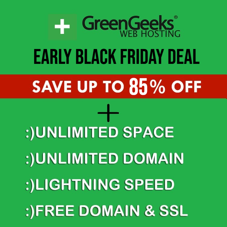 GreenGeeeks Black Friday Deals
