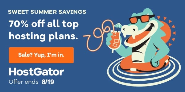 HostGator Summer Sale, Free Domain Name